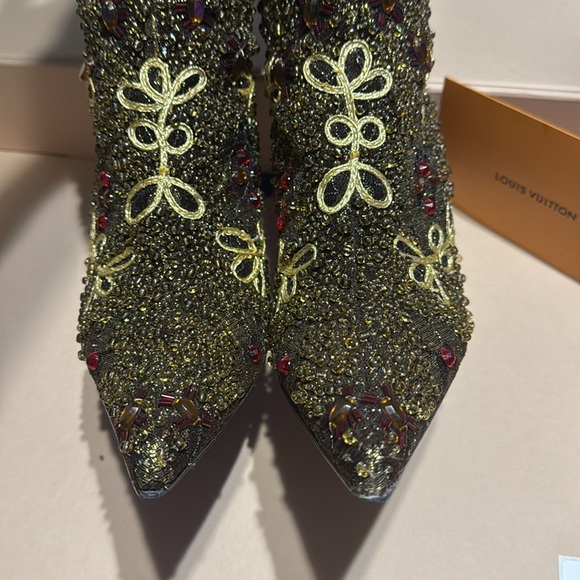 Vintage Colin Stuart Embroidered Beaded beautiful Boots not box size 8 - Picture 12 of 17